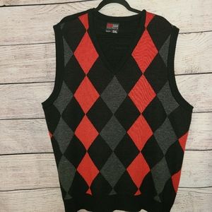 - South Pole Argyle Sweater Vest